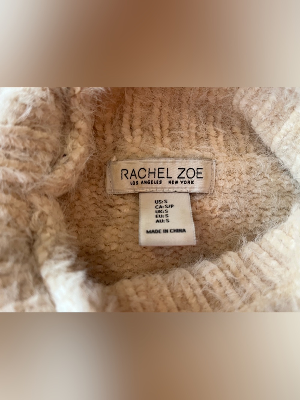 Rachel Zoe Oatmeal Cozy Cowl Neck Sweater